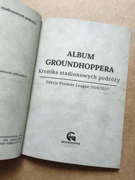Wnętrze Albumu Groundhoppera Premier League